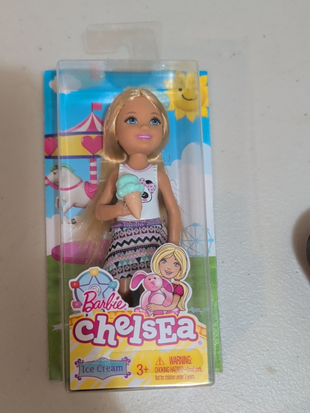 Barbie Chelsea Blonde Doll with Mint Ice Cream Accessory